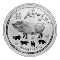 Pre-Owned 1 oz Lunar Silver Coin