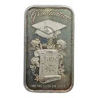 1973 June Graduation 1 oz Silver Bar VINTAGE