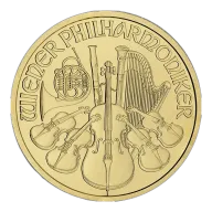 1 oz Austrian Gold Philharmonic (Random Year)