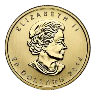 1/2 Oz Canadian Gold Maple Leaf (Random Year)