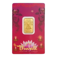 PAMP Diwali Lakshmi and Sacred Cow 5g Gold Bar