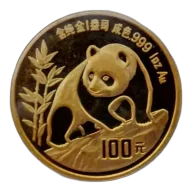 1990 1oz Chinese Gold Panda Sealed (Large Date)