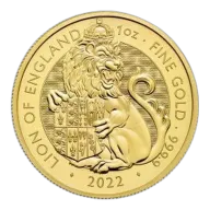 2022 1 oz Tudor Beasts Lion of England Gold Coin