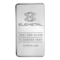 10oz Elemetal Silver Mint Bar