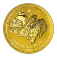2011 Australian Lunar Rabbit 1 oz Gold Coin Pre-Owned