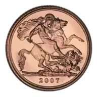 2007 Gold Half Sovereign Elizabeth II Bullion
