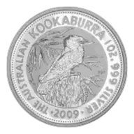 2009 Kookaburra 1 Ounce Silver Uncirculated Coin 1990 Design Perth Mint - Pre-Owned