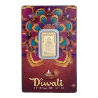 2025 5 Gram PAMP Swiss Diwali Lakshmi and Rangoli Art Gold Bullion Bar (Pre-Owned in Good Condition)