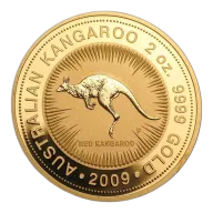 2009 2 oz Australian Gold Kangaroo Nugget Bullion Coin