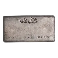 50 oz Silver Bullion Bar - Various Non-LBMA Brands