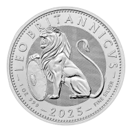 Pre-Owned 2025 UK The British Lion 1oz Silver Coin - VAT Free