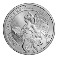 Pre-Owned 2022 St Helena The Queen's Virtues: Truth 1oz Silver Coin - VAT Free