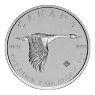 Pre-Owned 2020 Canadian Goose 2oz Silver Coin - VAT Free