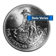 Random Year 1-oz Engelhard Prospector .999 Fine Silver Round