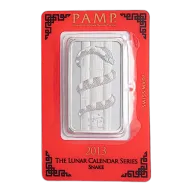Pre-Owned 1 oz PAMP Suisse Lunar Silver Bar