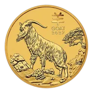 2027 1 oz Australian Lunar Series "Year of the Goat" Gold Bullion Coin