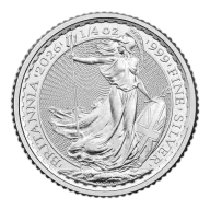 2026 Royal Mint Silver Britannia Coin 1/4oz