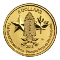 2013 Canadian 1/4 oz First Special Service Force Gold Coin