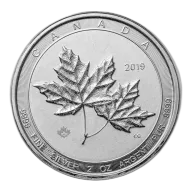 Pre-Owned 2 oz Twin Maple Leaf Silver Coin