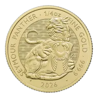 2026 Royal Tudor Beasts Royal Seymour Panther1/4oz Gold Coin