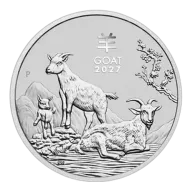 2027 1/2 oz Australia Silver Lunar Goat BU - Series III