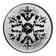 1oz Scottsdale Mint Christmas Snowflake Silver Round