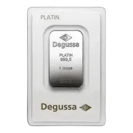 1 oz Degussa Platinum Bullion Bar (Pre-Owned in Good Condition)