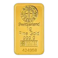 1g - 9999 gold - Switzerland - Minted Bar - Kinebar