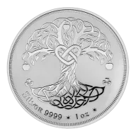 Pre-Owned Eire Tree of Life 1oz Silver Round - Mixed Dates