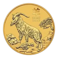 2027 1 oz Year of the Goat Gold Coin - Lunar Series III