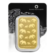 100g Gold Bar | Loxodonta Africana | Rand Refinery | QR Code
