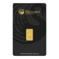 1g Perth Mint Kangaroo Gold Minted Bar 99.99%