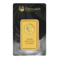 50g Minted Bars Gold Bar