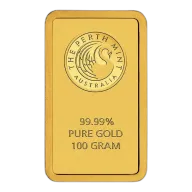 100g Minted Bars Gold Bar