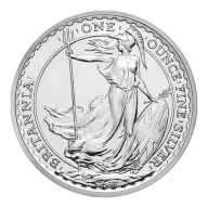 Pre-Owned UK Queen Elizabeth II Britannia 1oz Silver Coin (2013 - 2023) - Mixed Dates