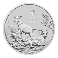 2027 Australian Lunar Goat 1/2oz Silver Coin