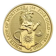 2020 1/4 Oz Great Britain Queen's Beast Gold Coin (White Lion) - BU