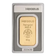 50 Gram Heraeus Gold Bullion Bar