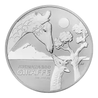 Pre-Owned 2024 Australia Zoo Giraffe 1oz Silver Coin - VAT Free