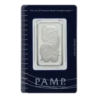 1 oz PAMP Suisse Lady Fortuna Platinum Bar (in Assay Card)