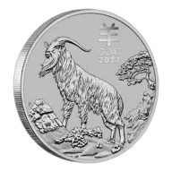 2027 1 oz Year of the Goat Platinum Coin - Lunar Series III