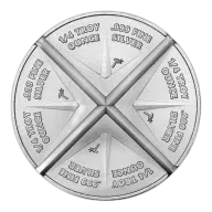 1oz SilverTowne Double Divisible Silver Round