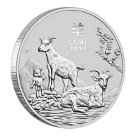 1 oz - Perth Mint Lunar Goat Silver Coin (Year 2027 - Limited Stock Available)