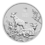 1 oz Perth Mint Lunar Goat Silver Coin