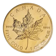 2009 1 oz Canadian Gold Maple Leaf Bullion Coin