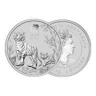 1 oz 2022 Perth Mint Silver Lunar Tiger Coin