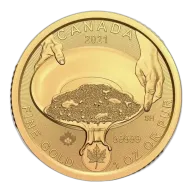 RCM Gold Coin (.99999), 1 oz Klondike - Panning for Gold - 2021