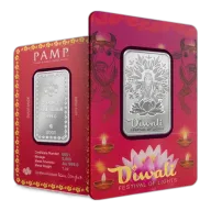 1oz Silver PAMP Diwali Lakshmi and Sacred Cow