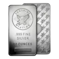 10 oz Silver Sunshine Mint Bar