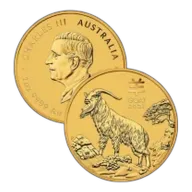 2027 1 oz Australian Gold Lunar Goat Coin - Lunar Series III